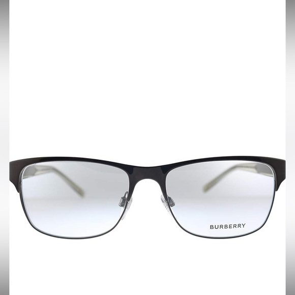 BURBERRY Brushed Brown Metal Rectangle Eyeglasses - Picture 3 of 14